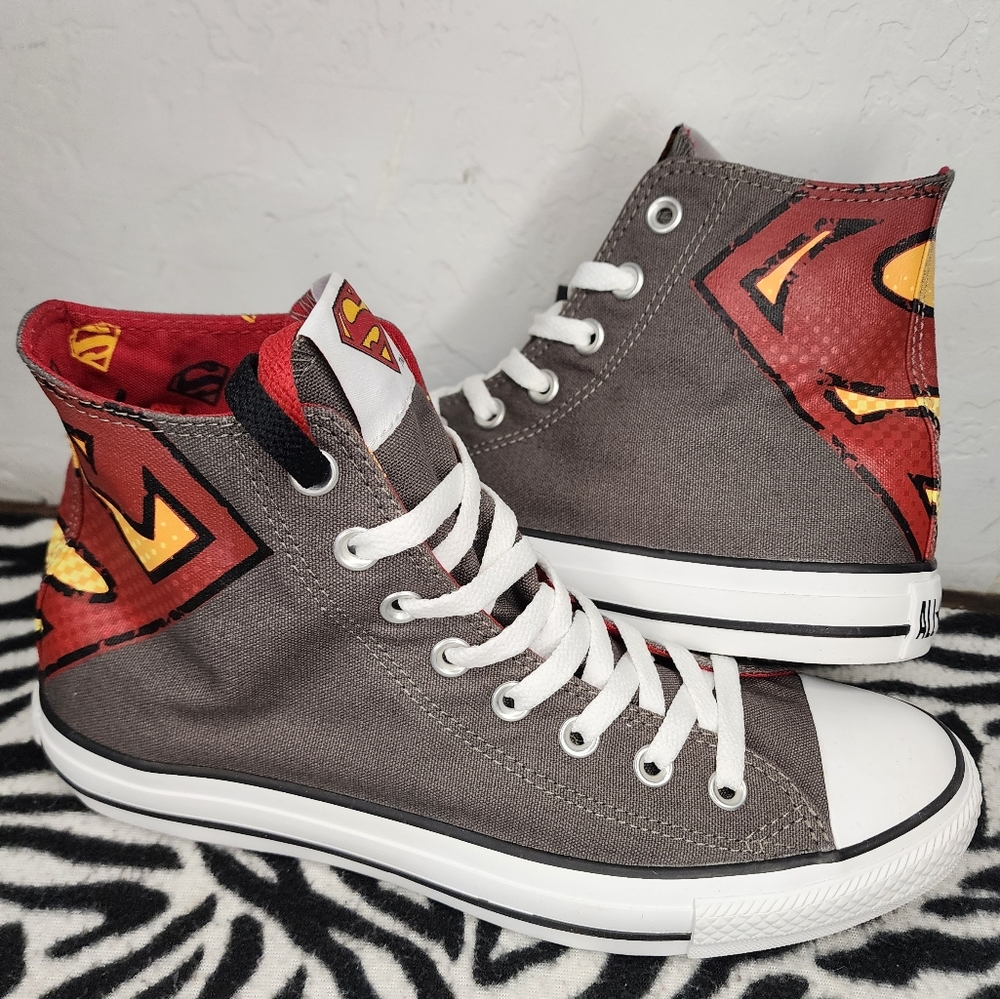 NEW Converse All Star Superman Men 8/Women 10 - Picture 8 of 11